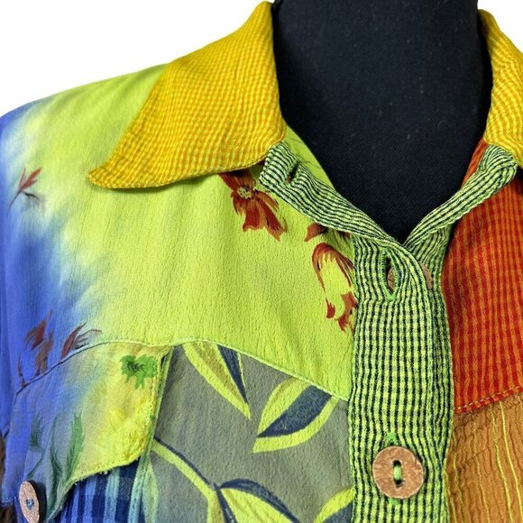 Sacred Threads Multicolor Patchwork Jacket - Picture 6 of 6